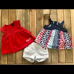 3 piece tank and shorts set